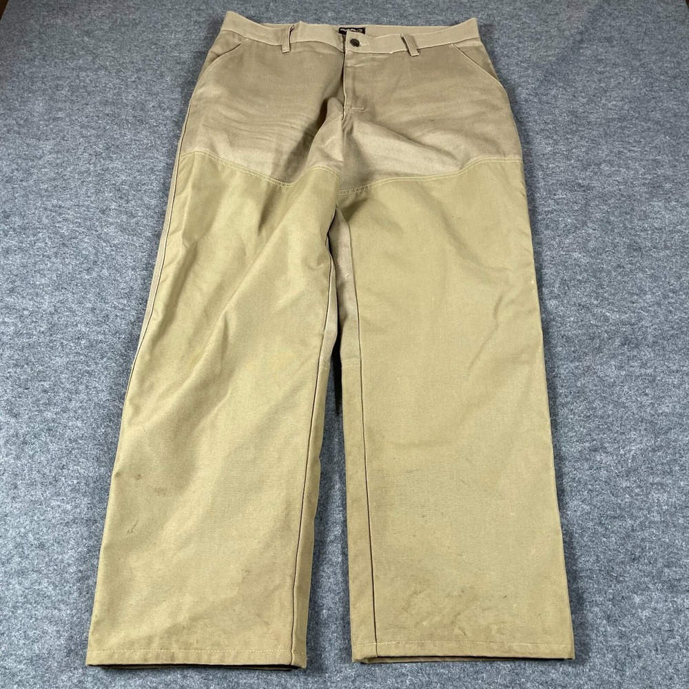 Gander Guide Series Pants Mens 38x30 Beige‎ Canvas Double Knee Outdoors Durable